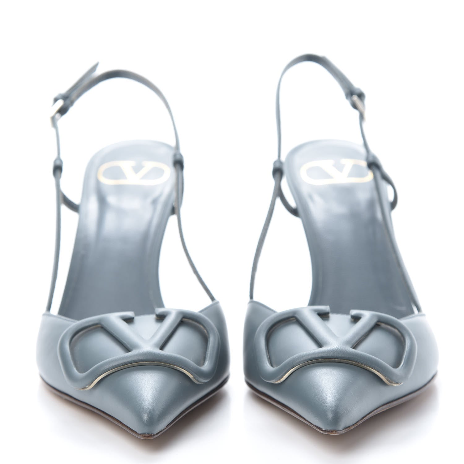 Valentino Garavani Calfskin Tonal Vlogo Slingback 80mm Pumps 36.5 Amadeus 2 of 8