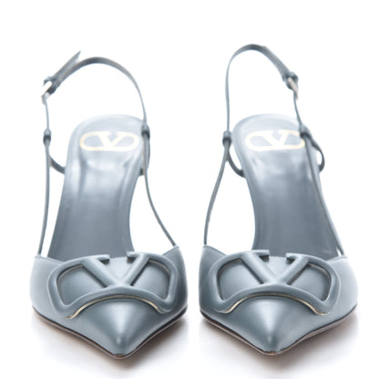 Valentino Garavani Calfskin Tonal Vlogo Slingback 80mm Pumps 36.5 Amadeus 2 of 8