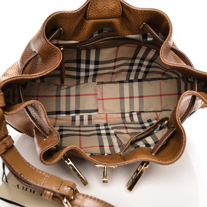 Burberry Grainy Calfskin Willenmore Hobo Camel 5 of 8