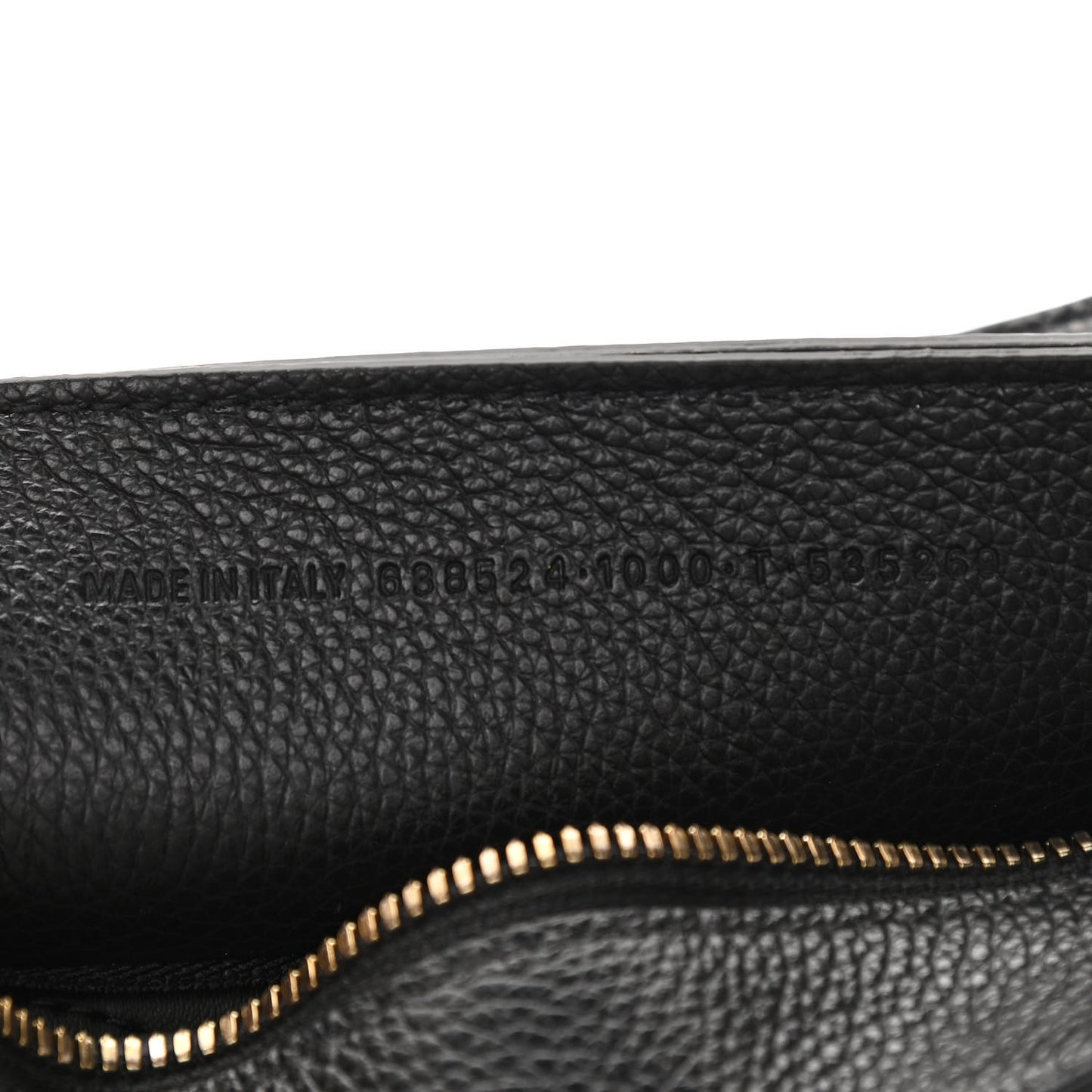 Grained Calfskin Neo Classic Gold Hardware Mini City Black