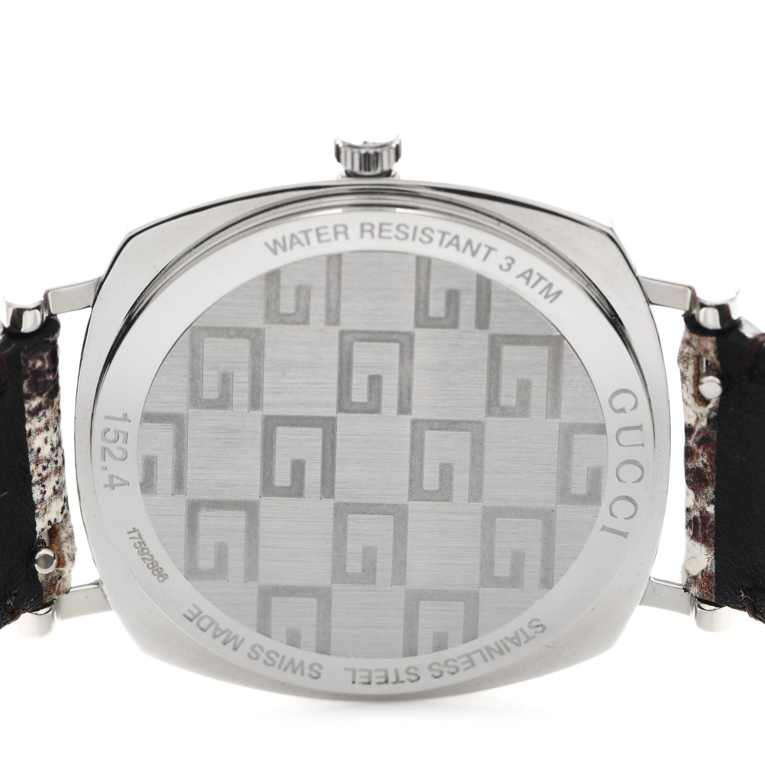 Gucci Stainless Steel Calfskin 36mm Pantheon Quartz Watch Blue 4 of 5