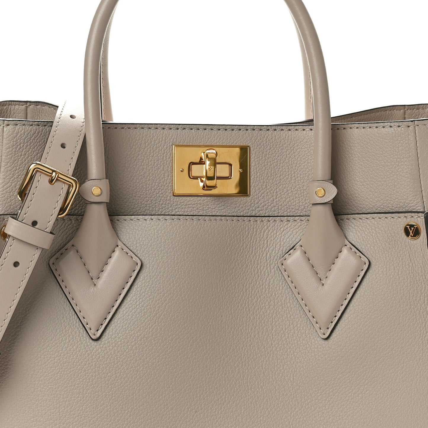 Calfskin Monogram On My Side Greige