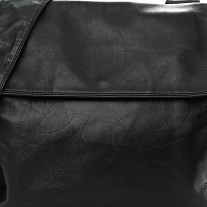Chanel Calfskin Embossed CC Messenger Bag Black 8 of 15