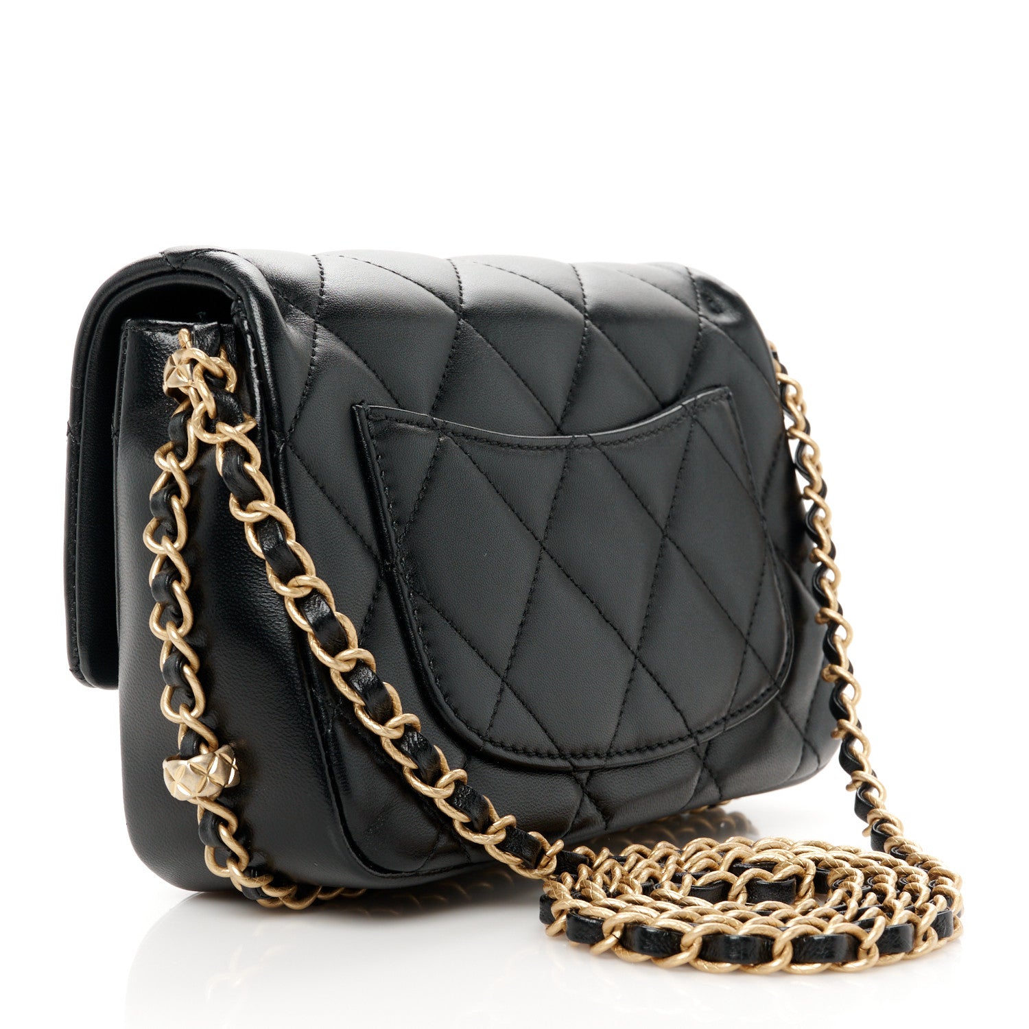 Chanel Lambskin Quilted CC Small Dynasty Flap Black 3 of 12