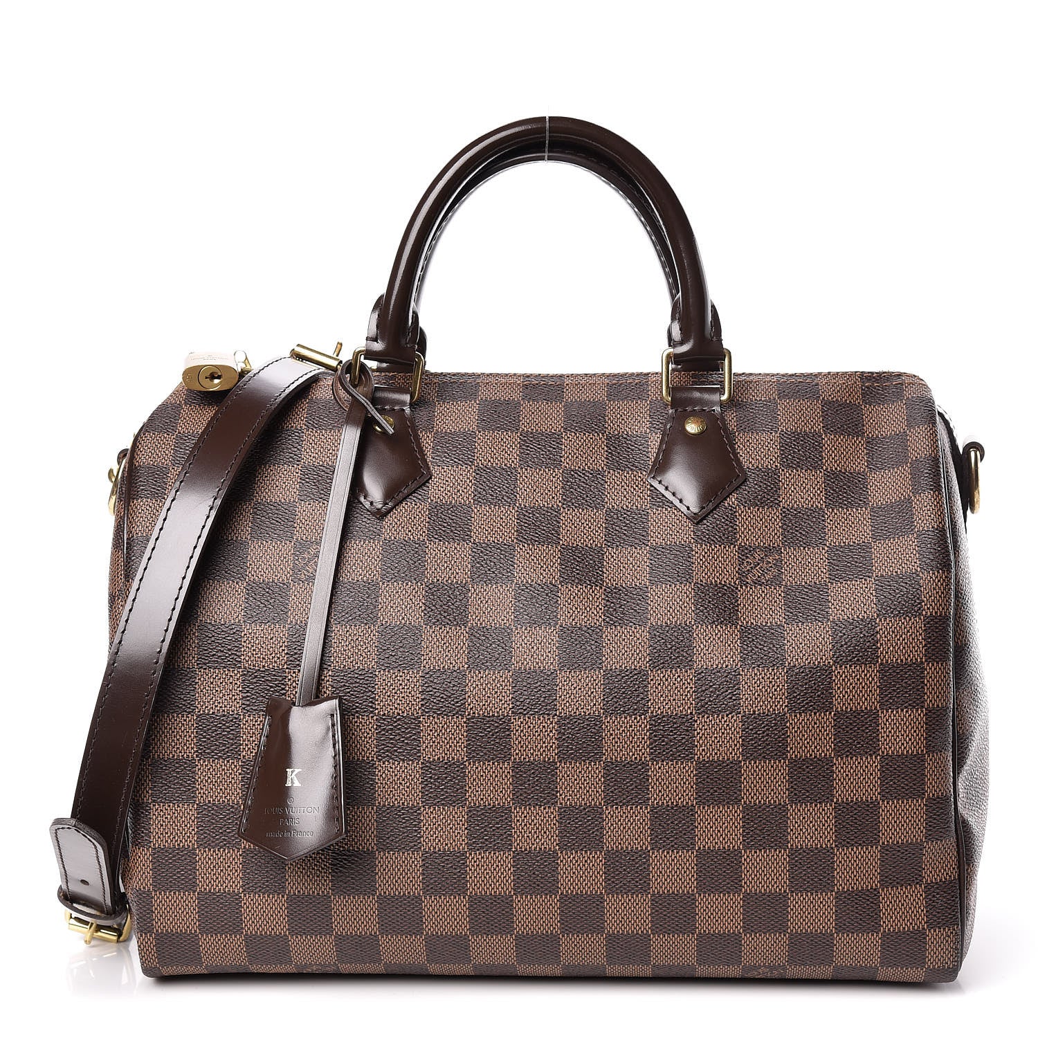 Louis Vuitton Damier Ebene Speedy Bandouliere 30 1 of 15