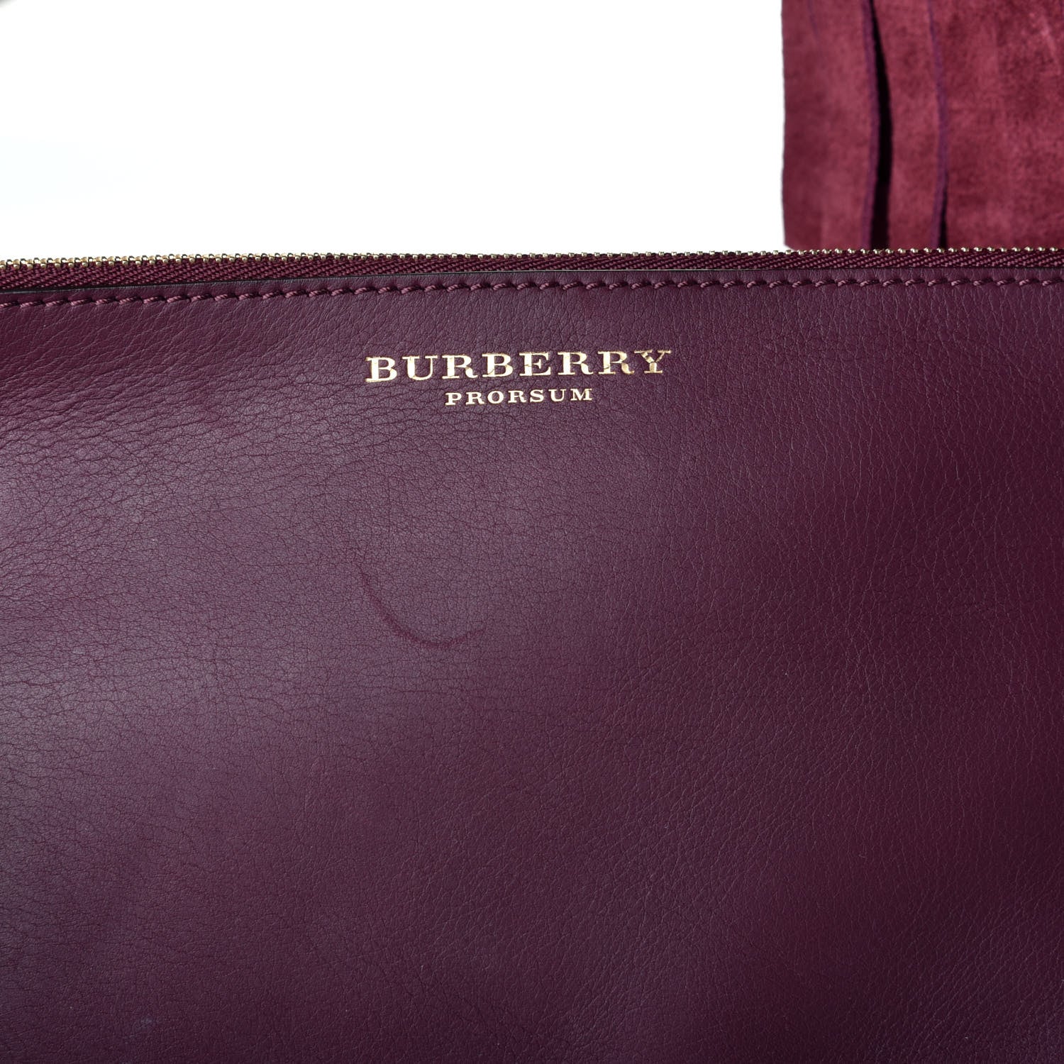 Burberry Prorsum Suede Fringe Bucket Bag Elderberry 10 of 10