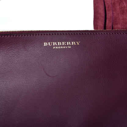 Burberry Prorsum Suede Fringe Bucket Bag Elderberry 10 of 10