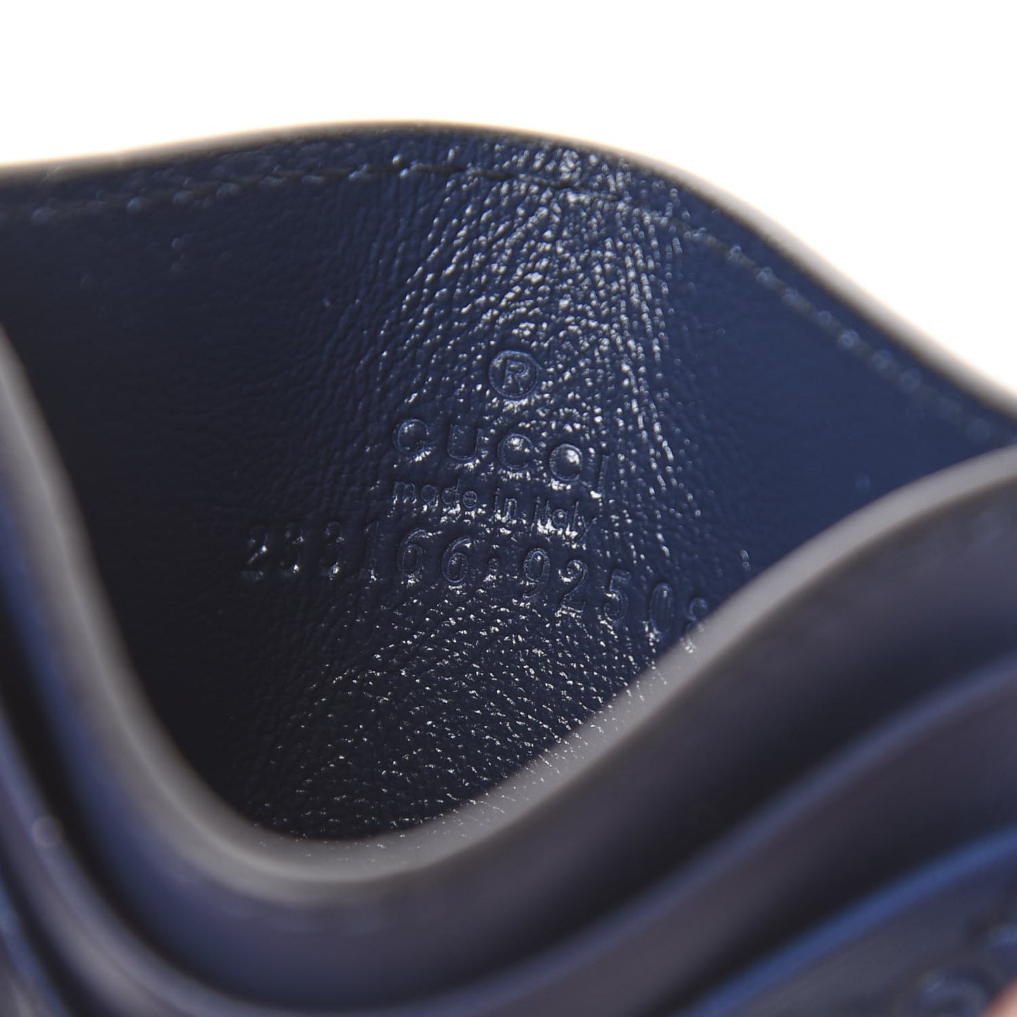 Guccissima Card Holder Blue