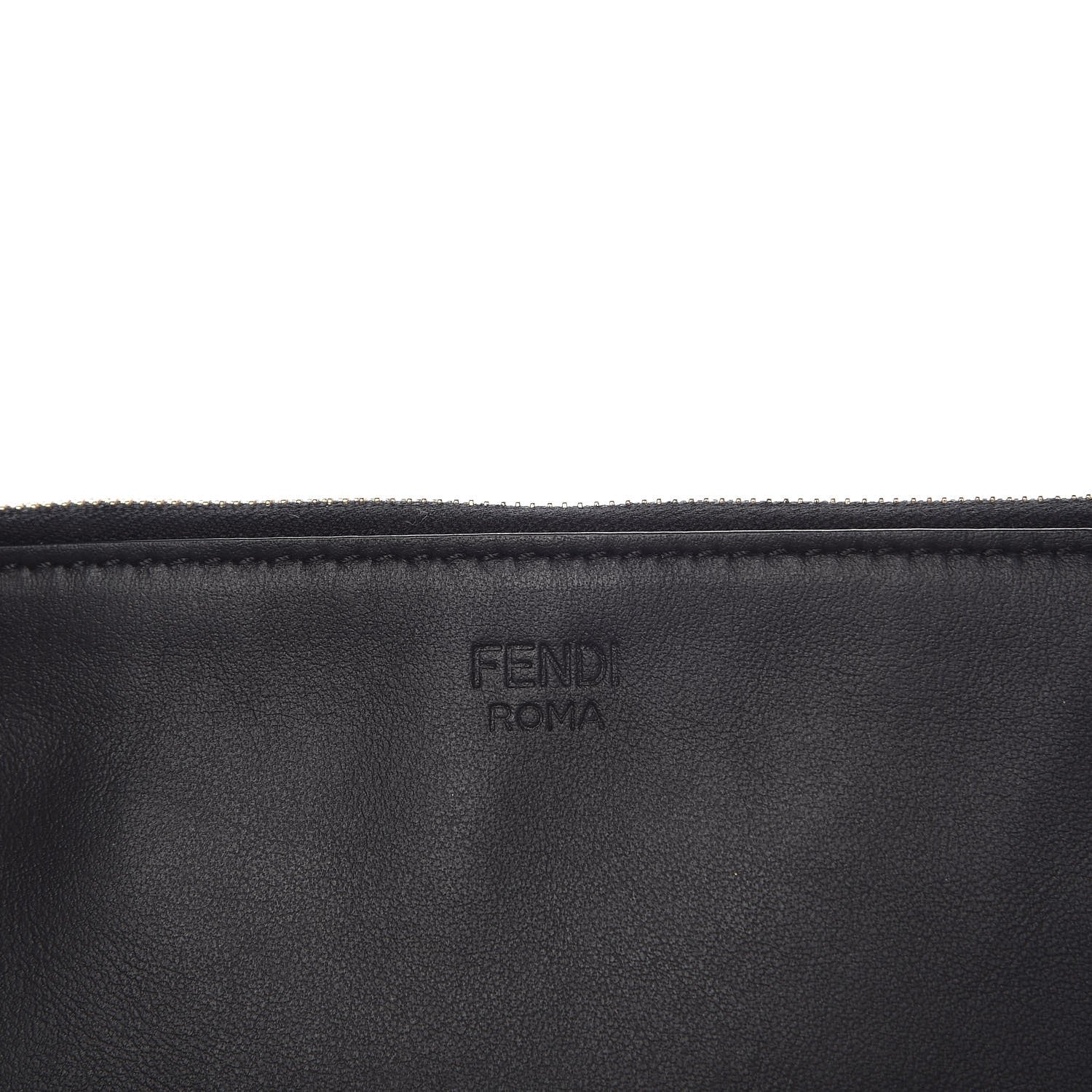 Fendi Vitello Century Opaco F is Fendi Bi-Color Triplette Pouch Set Black 6 of 10
