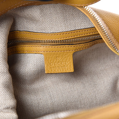 Gucci Calfskin Icon Bit Medium Hobo Yellow 6 of 14