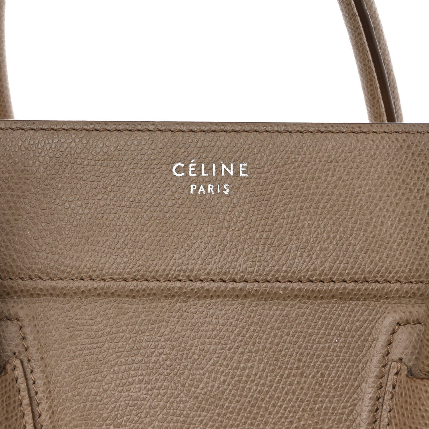 Celine Grained Calfskin Medium Phantom Luggage Taupe 6 of 18