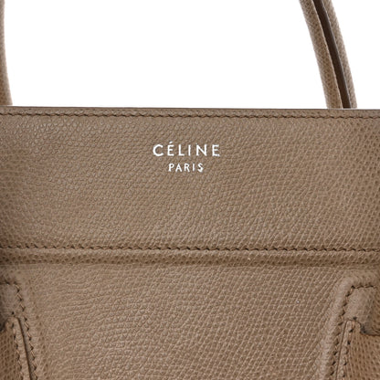 Celine Grained Calfskin Medium Phantom Luggage Taupe 6 of 18
