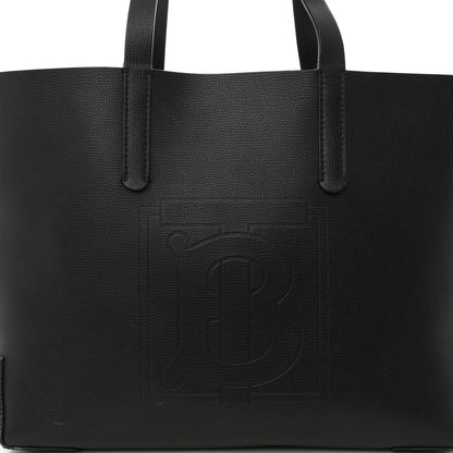 Burberry Calfskin TB Motif Embossed Medium Tote Black 7 of 11