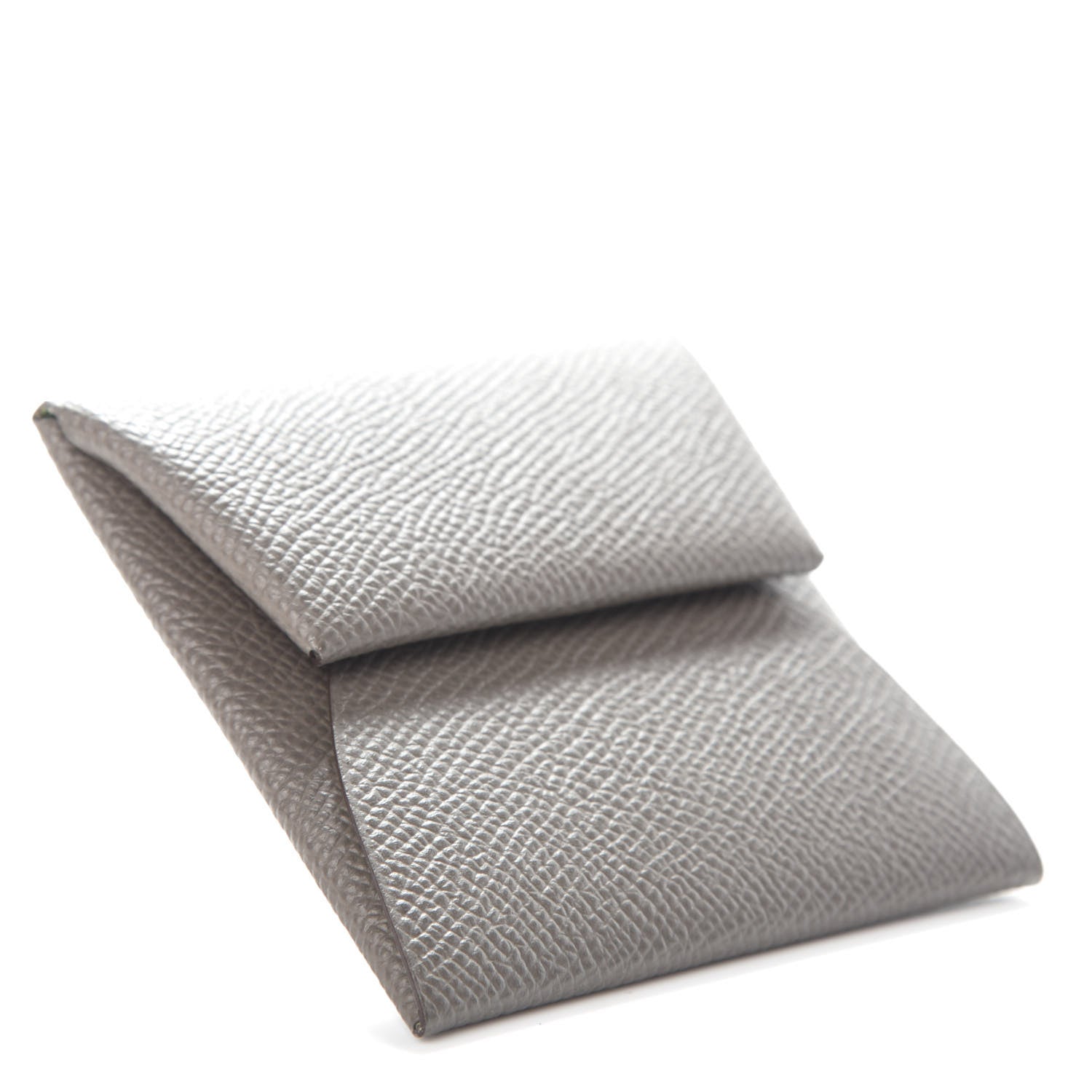 Hermes Epsom Bastia Verso Coin Purse Gris Etain Vert Criquet 4 of 6