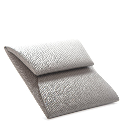 Hermes Epsom Bastia Verso Coin Purse Gris Etain Vert Criquet 4 of 6