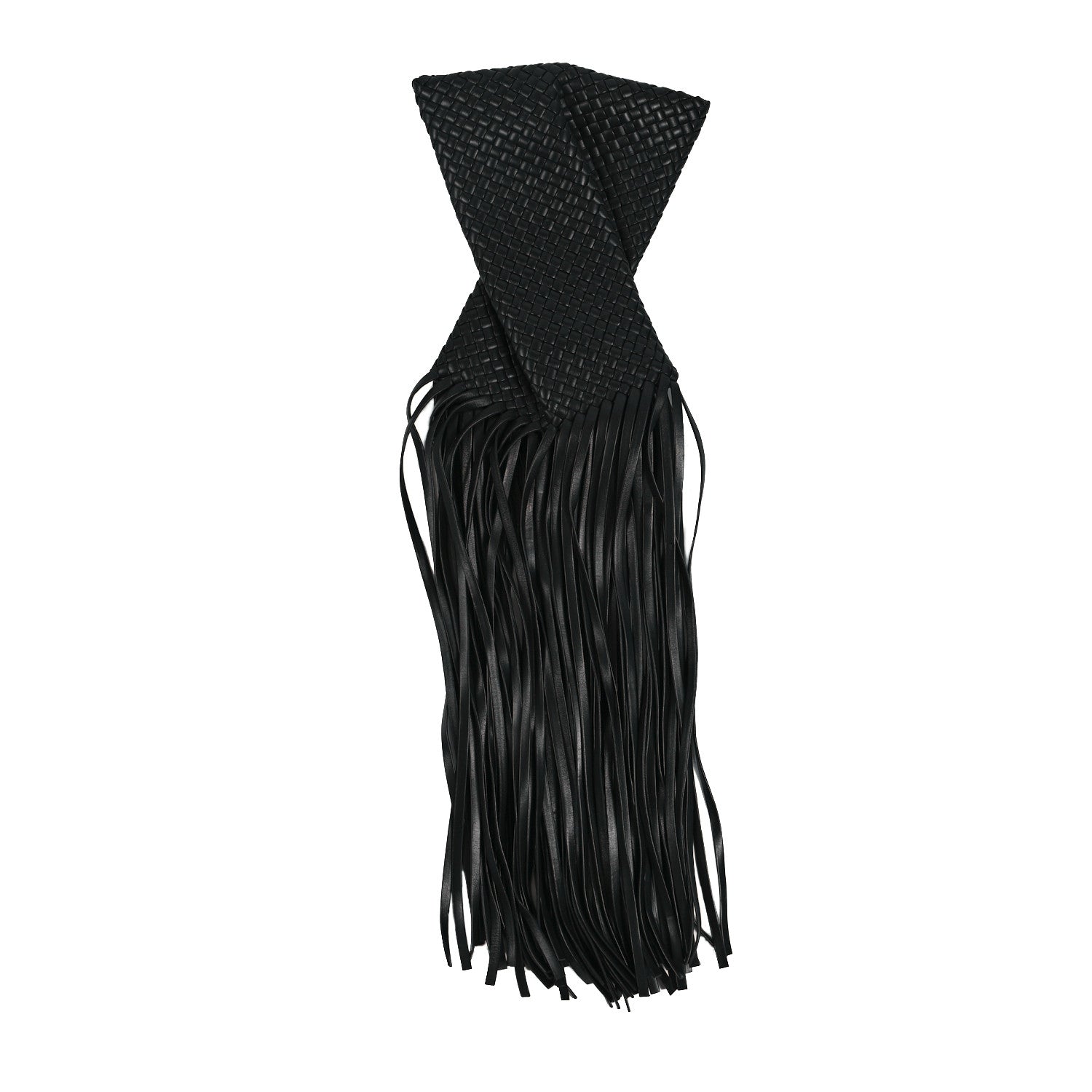 Bottega Veneta Nappa Intrecciato The Fringe Crisscross Bag Black 1 of 7