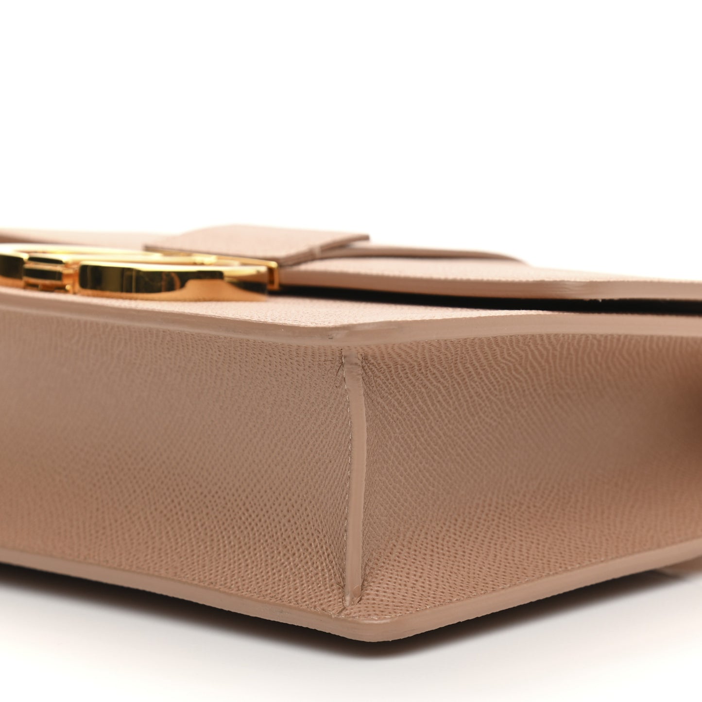Grained Calfskin 30 Montaigne Flap Bag Nude