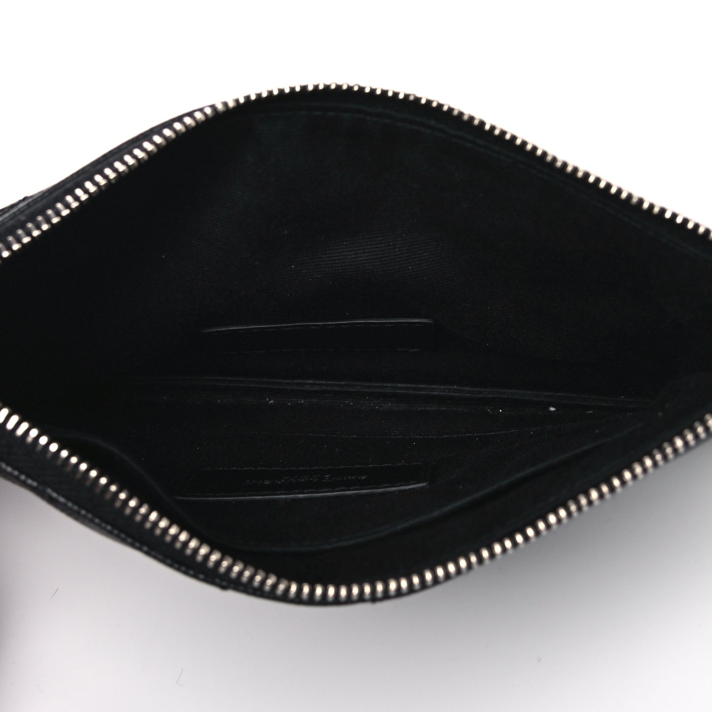 Grain De Poudre Chevron Monogram Bill Pouch Black