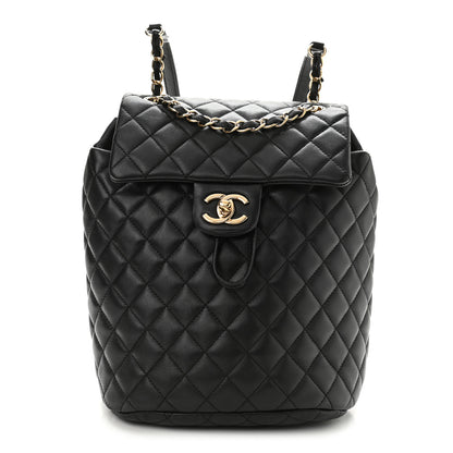 Chanel Calfskin Quilted Small Urban Spirit Backpack Black 1 of 10