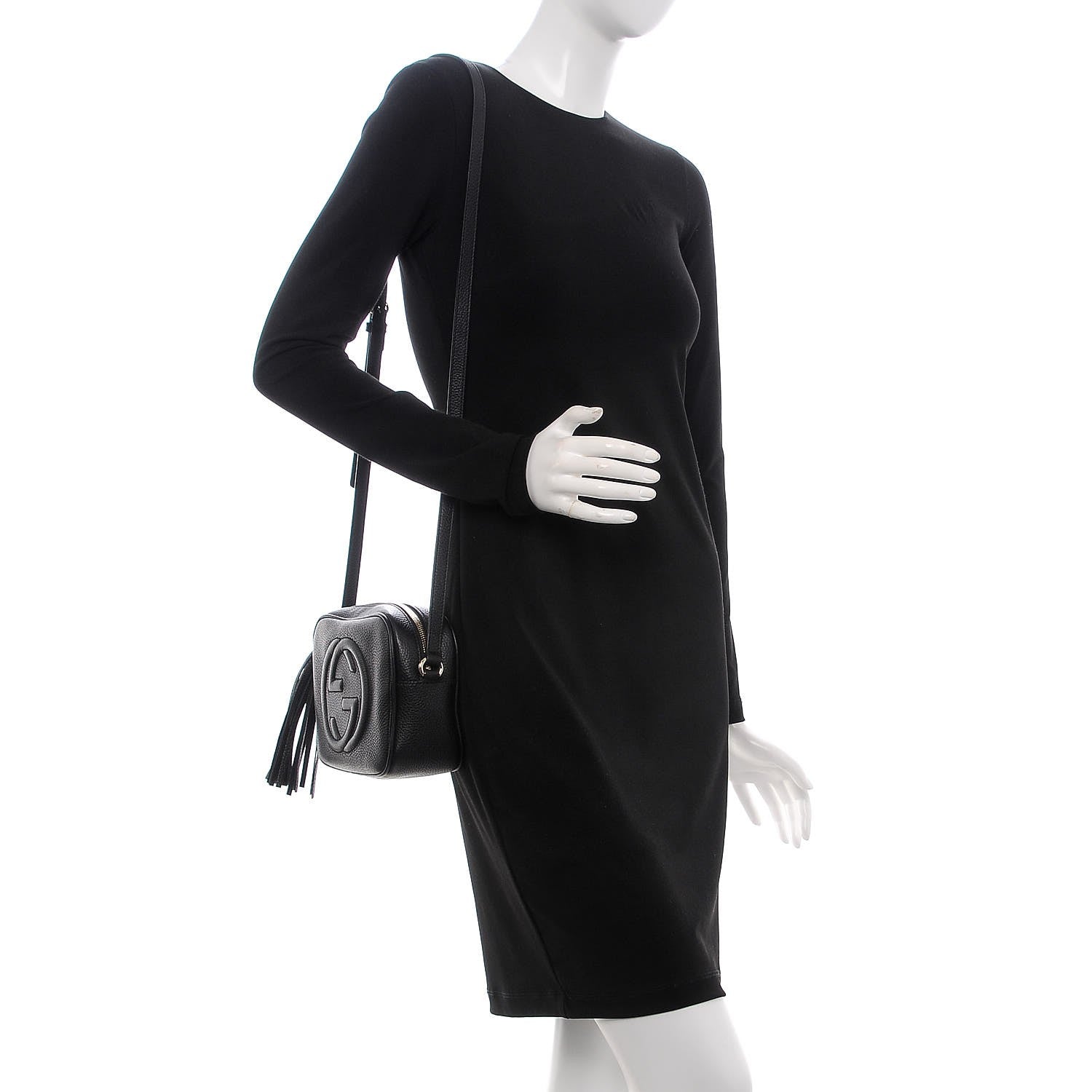Gucci Pebbled Calfskin Small Soho Disco Bag Black 2 of 7
