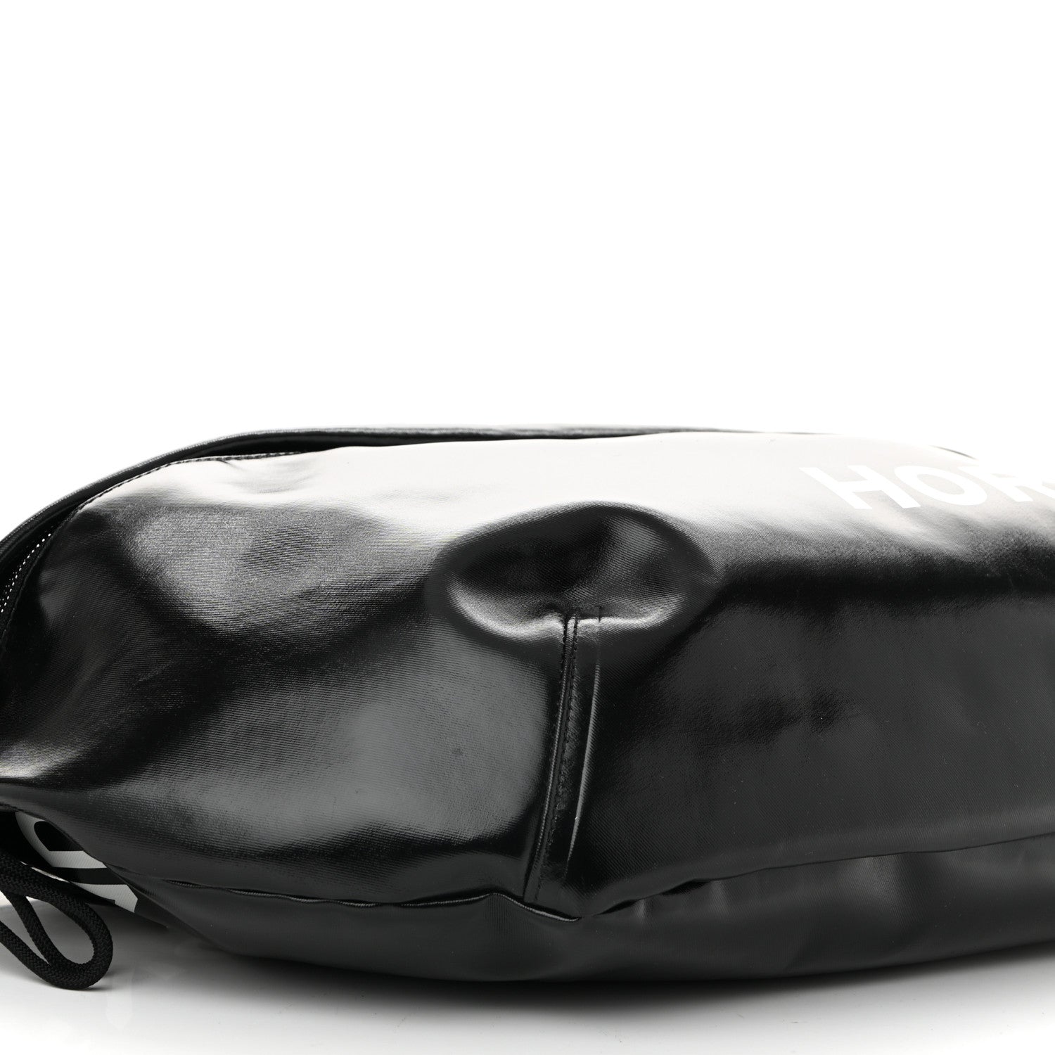 Burberry Coated Canvas Horseferry Print Extra Large Bum Bag Black 9 of 10