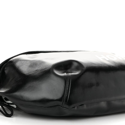 Burberry Coated Canvas Horseferry Print Extra Large Bum Bag Black 9 of 10