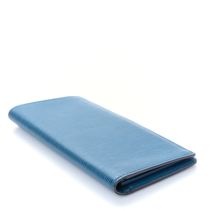 Louis Vuitton Epi Brazza Wallet Cyan 4 of 8