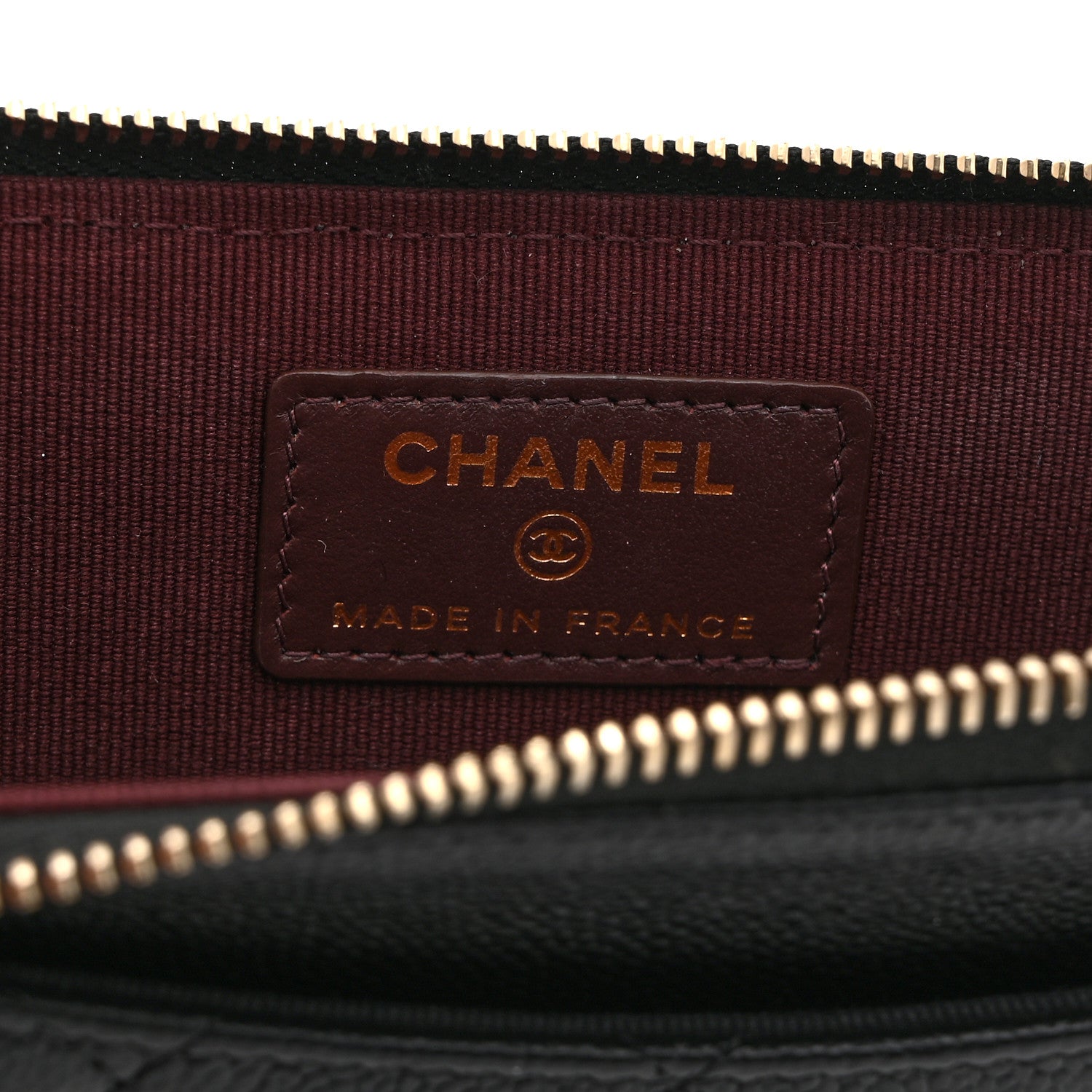 Chanel Caviar Quilted CC Zip Around Card Holder Black 6 of 8