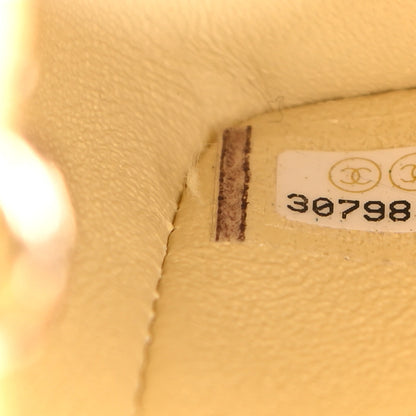 Chanel Tweed Quilted Mini Rectangular Flap Yellow 7 of 9