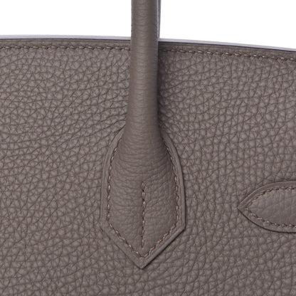 Hermes Togo Birkin 30 Etain 12 of 38