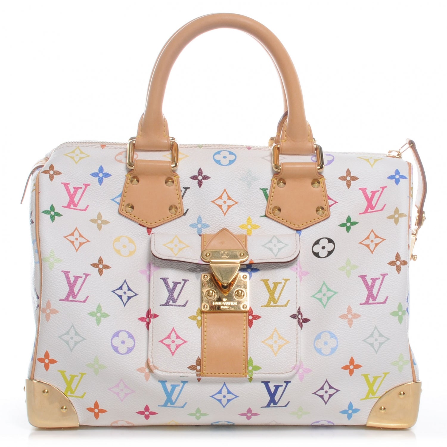 Louis Vuitton Monogram Multicolor Speedy 30 White 1 of 7