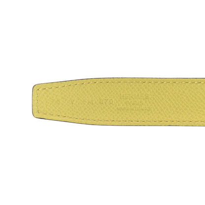 Hermes Swift Epsom 24mm Mini Constance H Belt 75 Sesame Lime 3 of 5