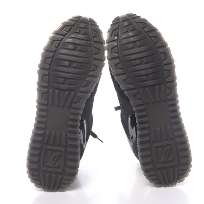 Louis Vuitton Suede Monogram Run Away Sneakers 38 Black 5 of 9