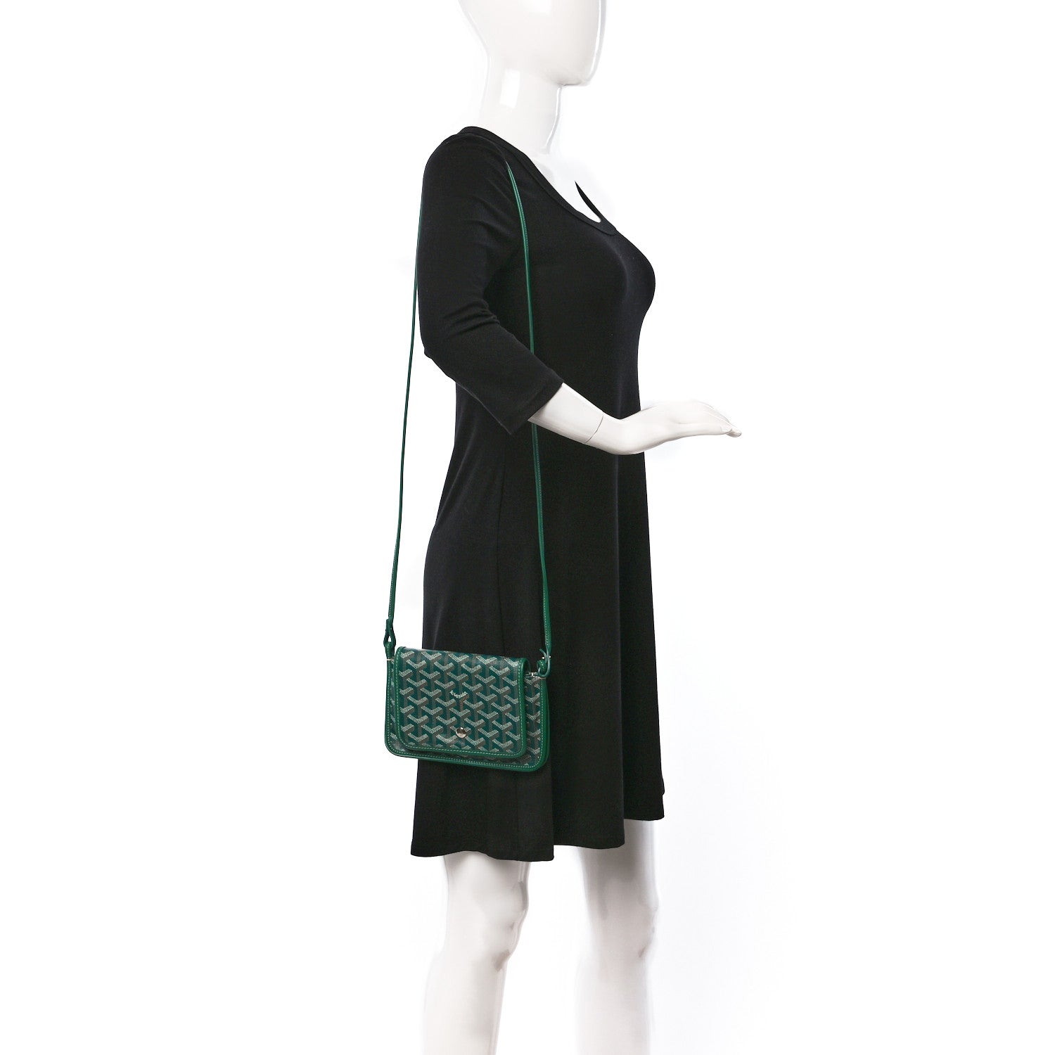 Goyard Goyardine Plumet Wallet Clutch Green 2 of 14