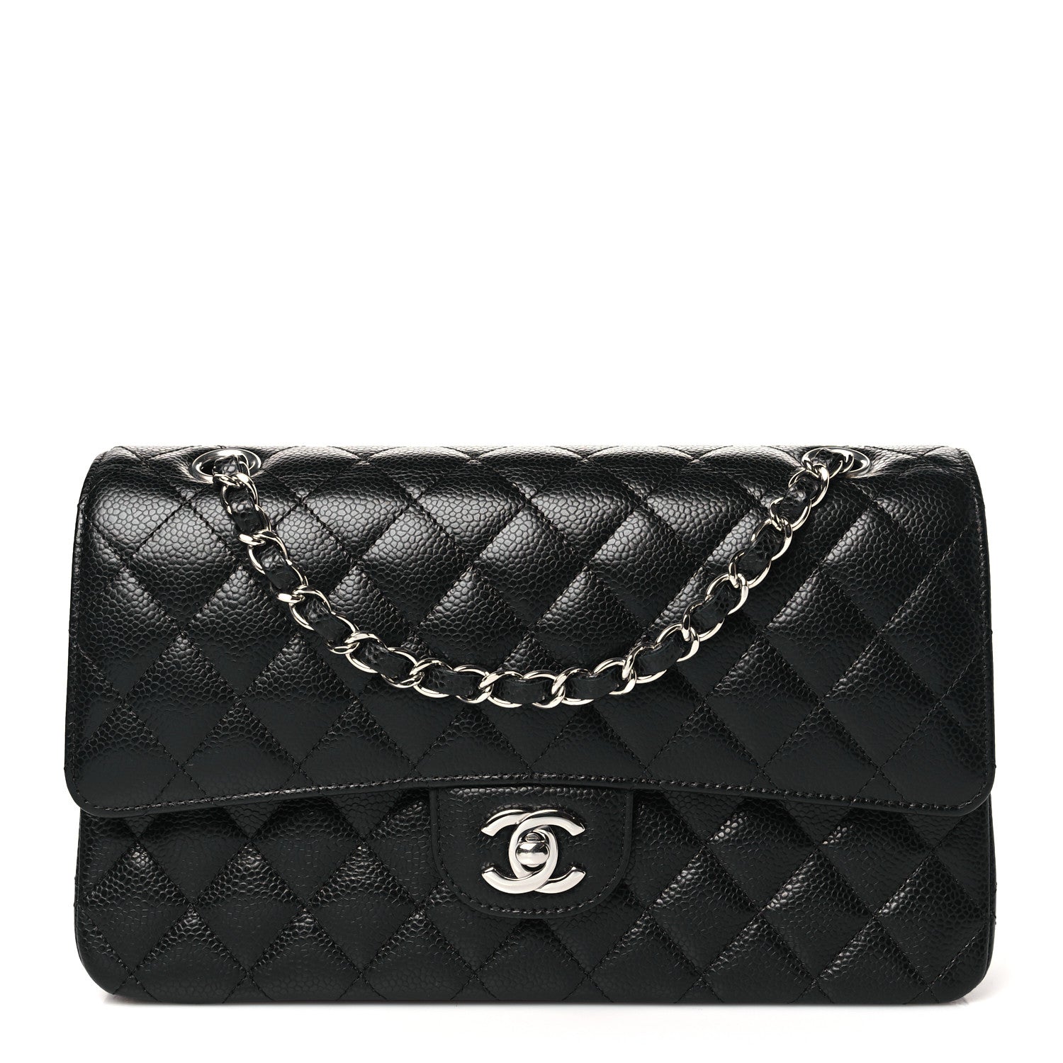 Chanel Caviar Quilted Medium Double Flap Black 1 of 11