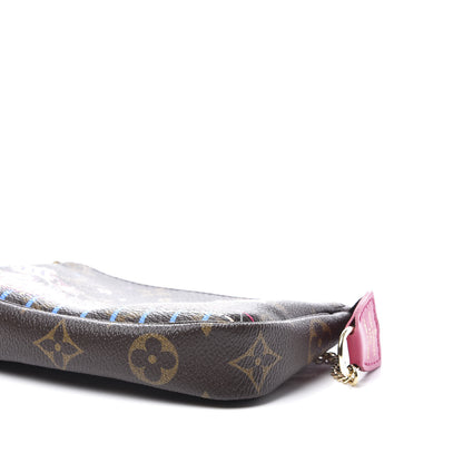 Louis Vuitton Monogram 2020 Christmas Animation Roller Coaster Mini Pochette Accessories Pivoine 7 of 9
