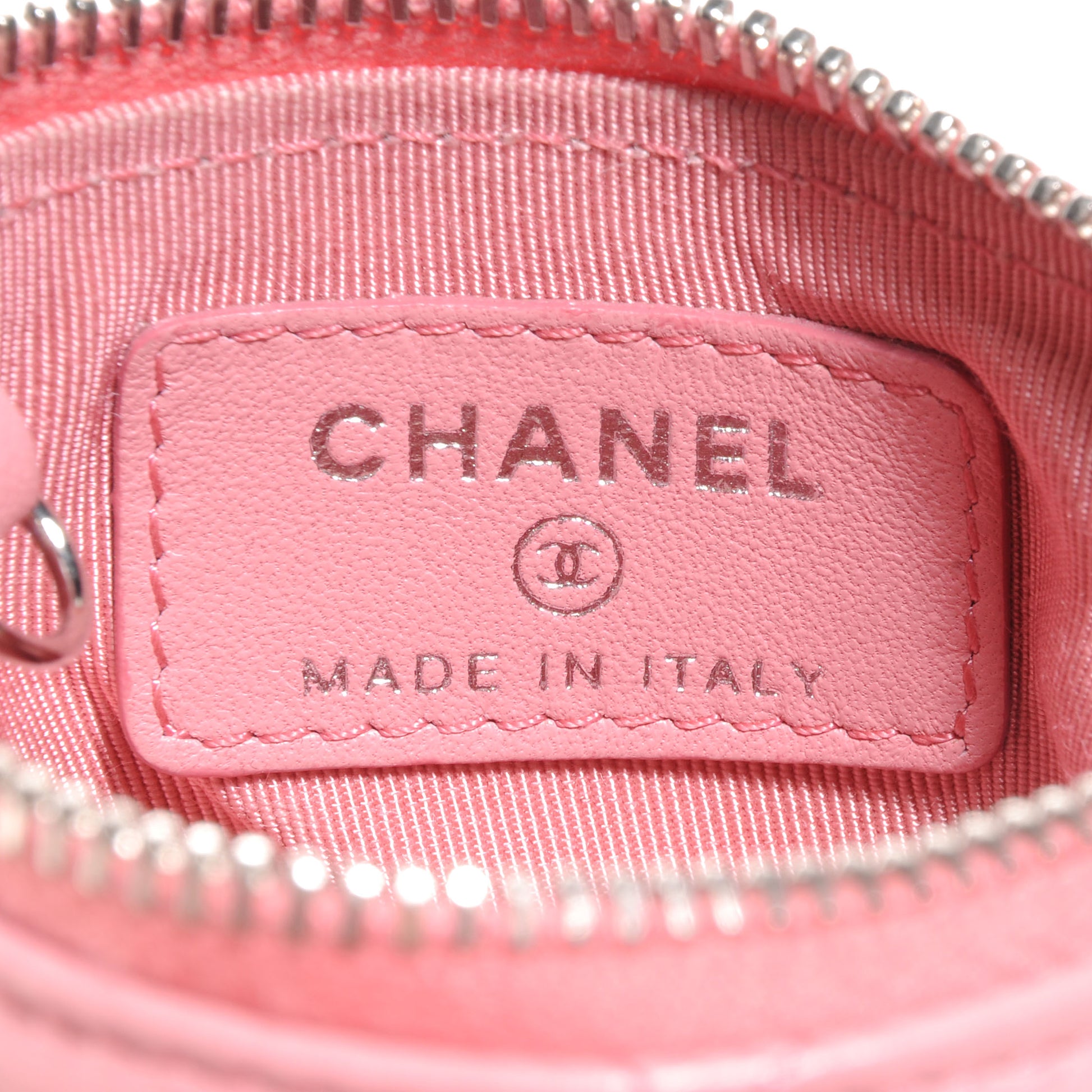 Chanel Lambskin Quilted Key Holder Case Pink 7 of 8