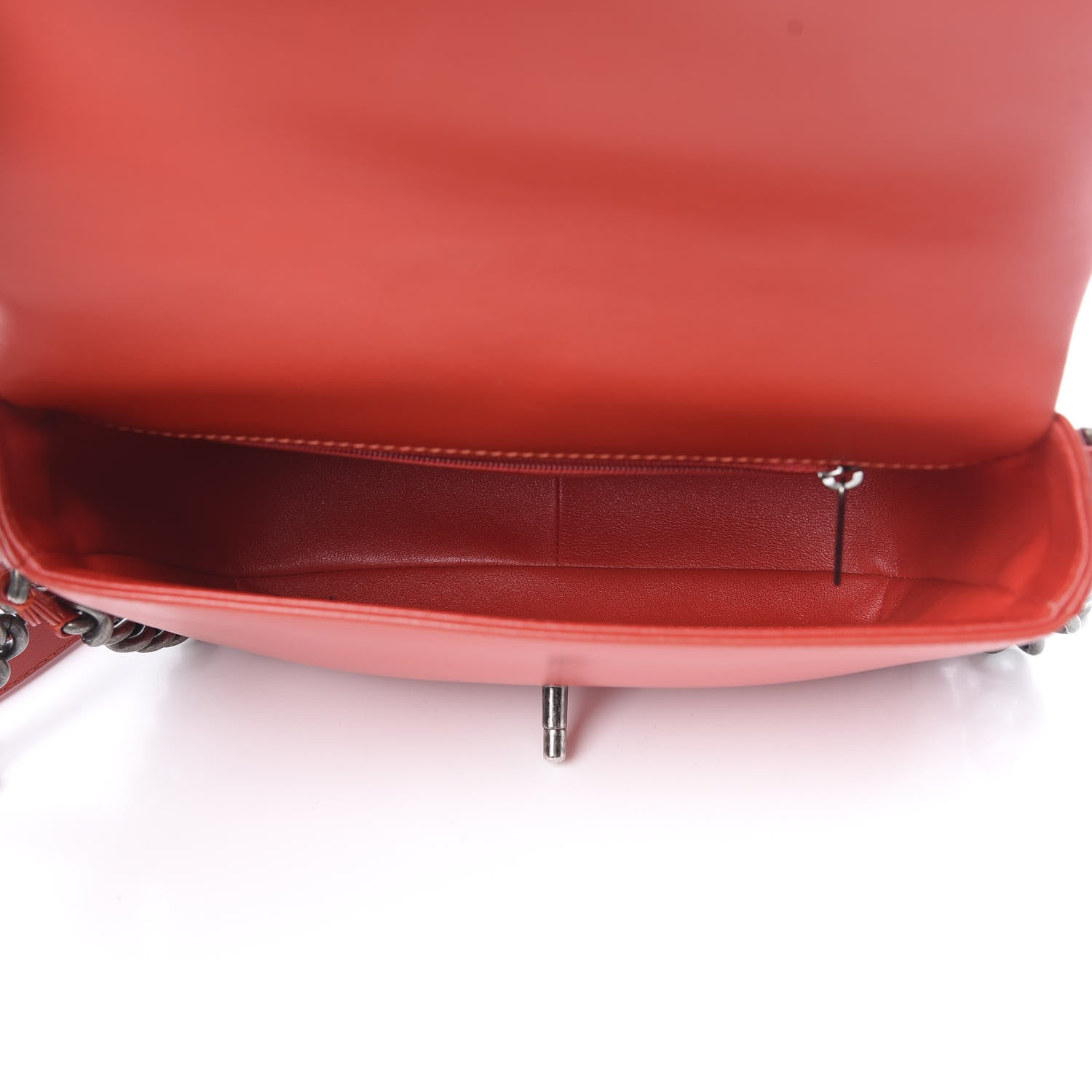 Chanel Calfskin Quilted Medium Rock My Shoulder Flap Red 4 of 10