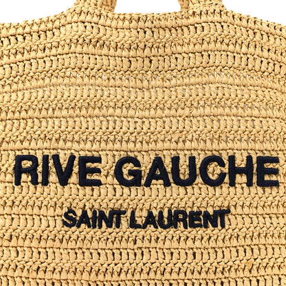 Saint Laurent Raffia Rive Gauche Tote Natural 8 of 12