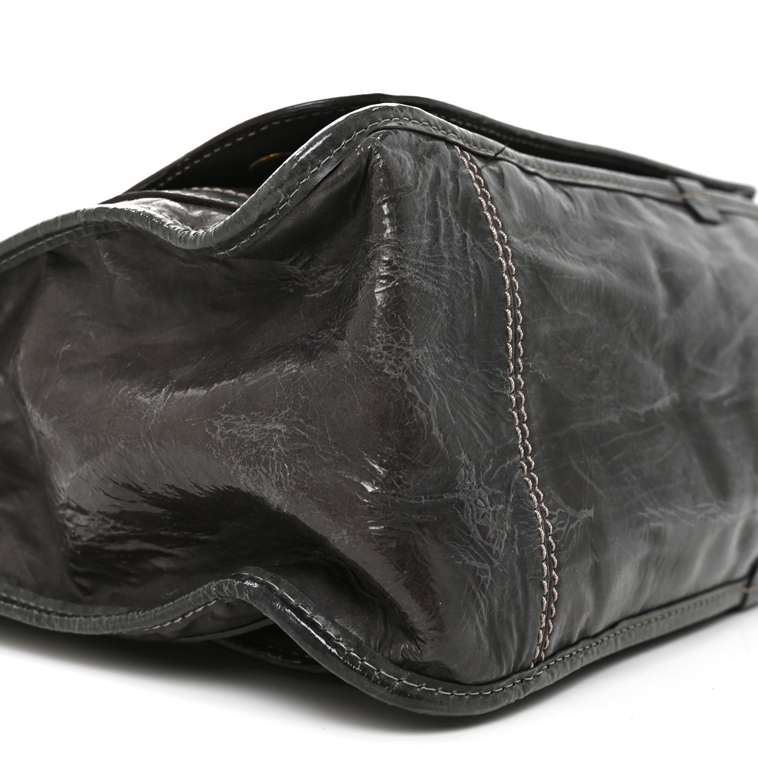 Chloe Calfskin Large Bay Tote Dark Grey 9 of 9