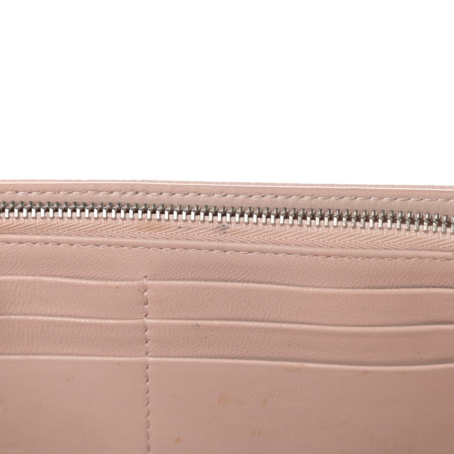 Christian Dior Grained Calfskin Diorama Croisiere Chain Wallet Rose Poudre 13 of 22