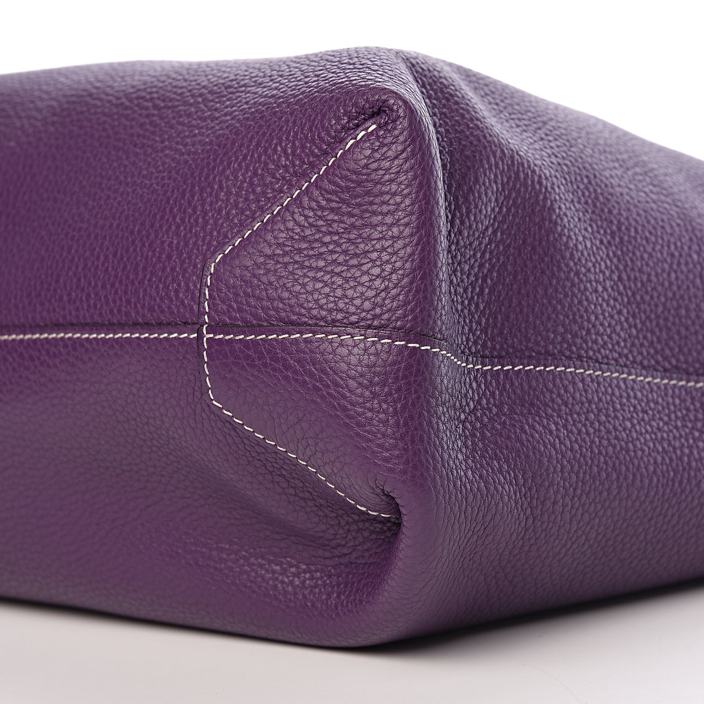 Taurillon Clemence Double Sens 45 Reversible Tote Bleu Zanzibar Ultraviolet