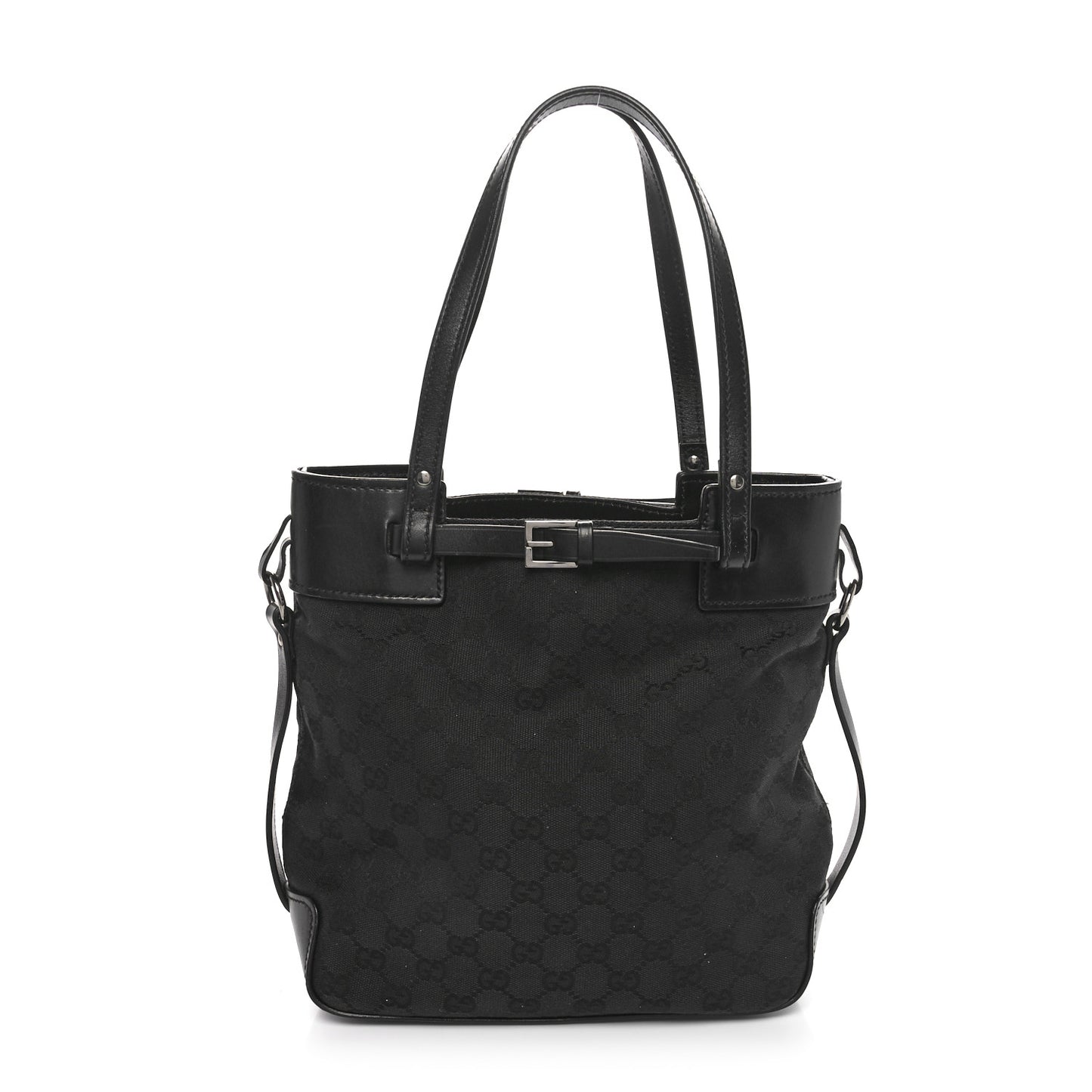 Monogram Small Bucket Tote Black