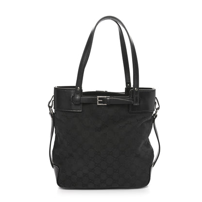 Gucci Monogram Small Bucket Tote Black 1 of 10