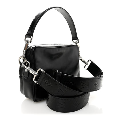 Louis Vuitton Calfskin Nil City Shoulder Bag Night Black 3 of 10