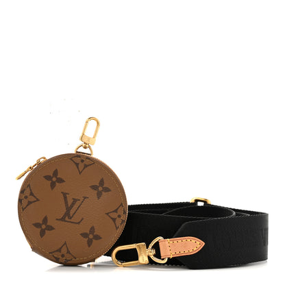 Louis Vuitton Reverse Monogram Multi Pochette Accessories Bandouliere Shoulder Strap Black 1 of 5