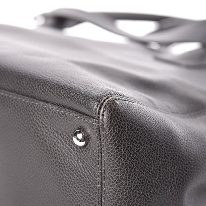 Chanel Calfskin Cerf Executive Shopper Tote Dark Grey 15 of 17