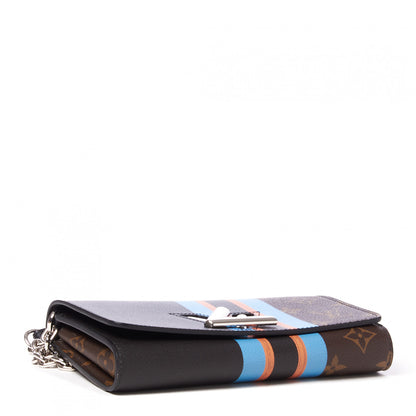 Louis Vuitton Monogram Stripe Twist Chain Wallet 3 of 8