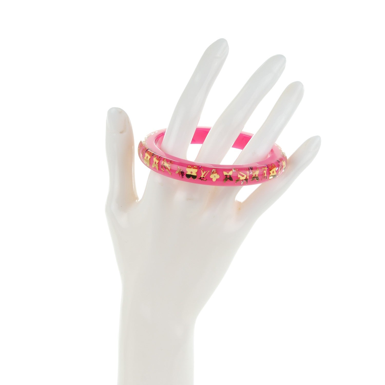 Louis Vuitton Resin Swarovski Medium Inclusion Bracelet PM Rose Pop 2 of 3