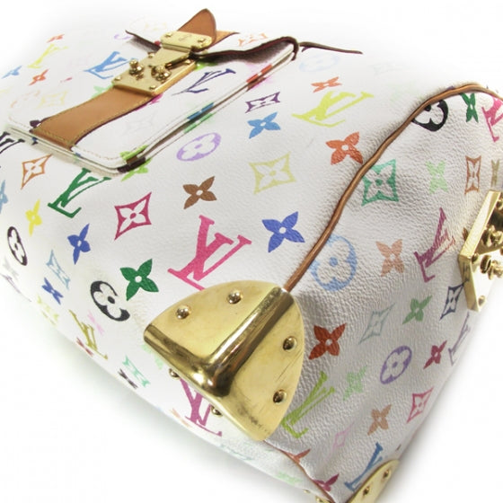 Louis Vuitton Monogram Multicolor Speedy 30 White 5 of 10